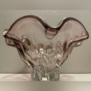 Antique Hand Blown Imperial Glass Fruit Bowl